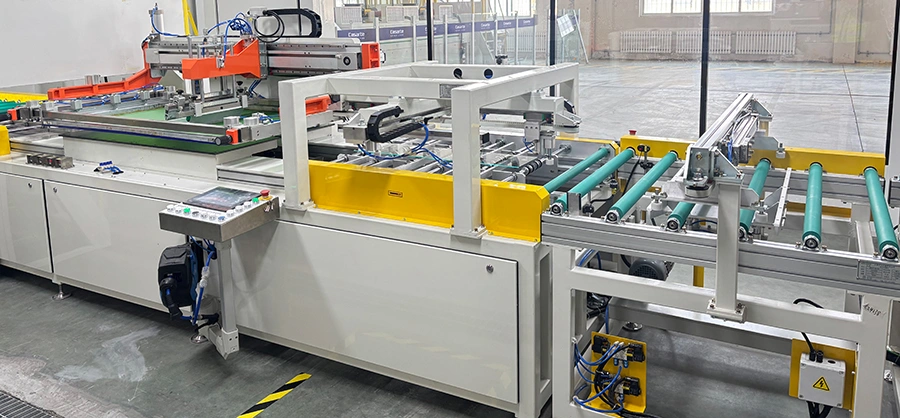 Semi-Automatic Screen Printing Machine for Architectural Glass